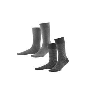 Calvin Klein pánské šedé ponožky 2 pack - S/M (147)